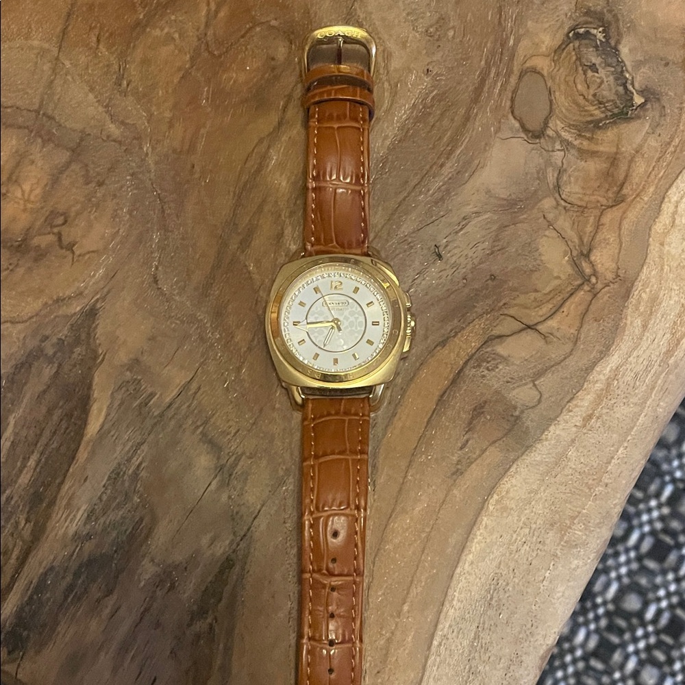 Coach Gold and Brown Women's Watch